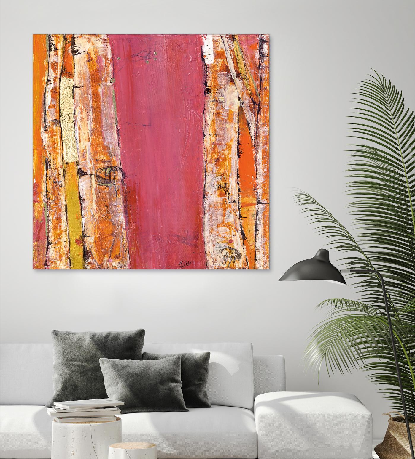 Where the Sun Sleeps II by Kellie Day on GIANT ART - orange abstract