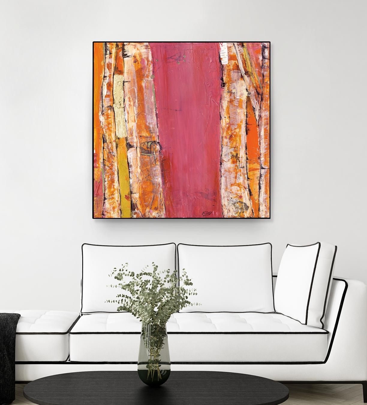 Where the Sun Sleeps II by Kellie Day on GIANT ART - orange abstract