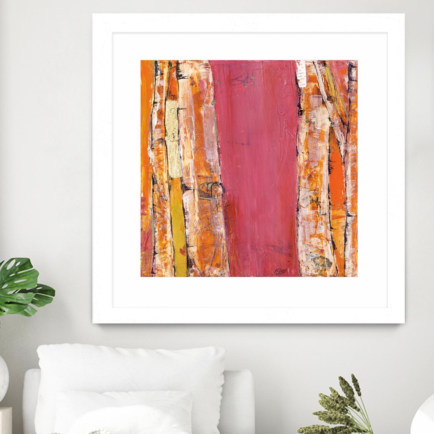 Where the Sun Sleeps II by Kellie Day on GIANT ART - orange abstract