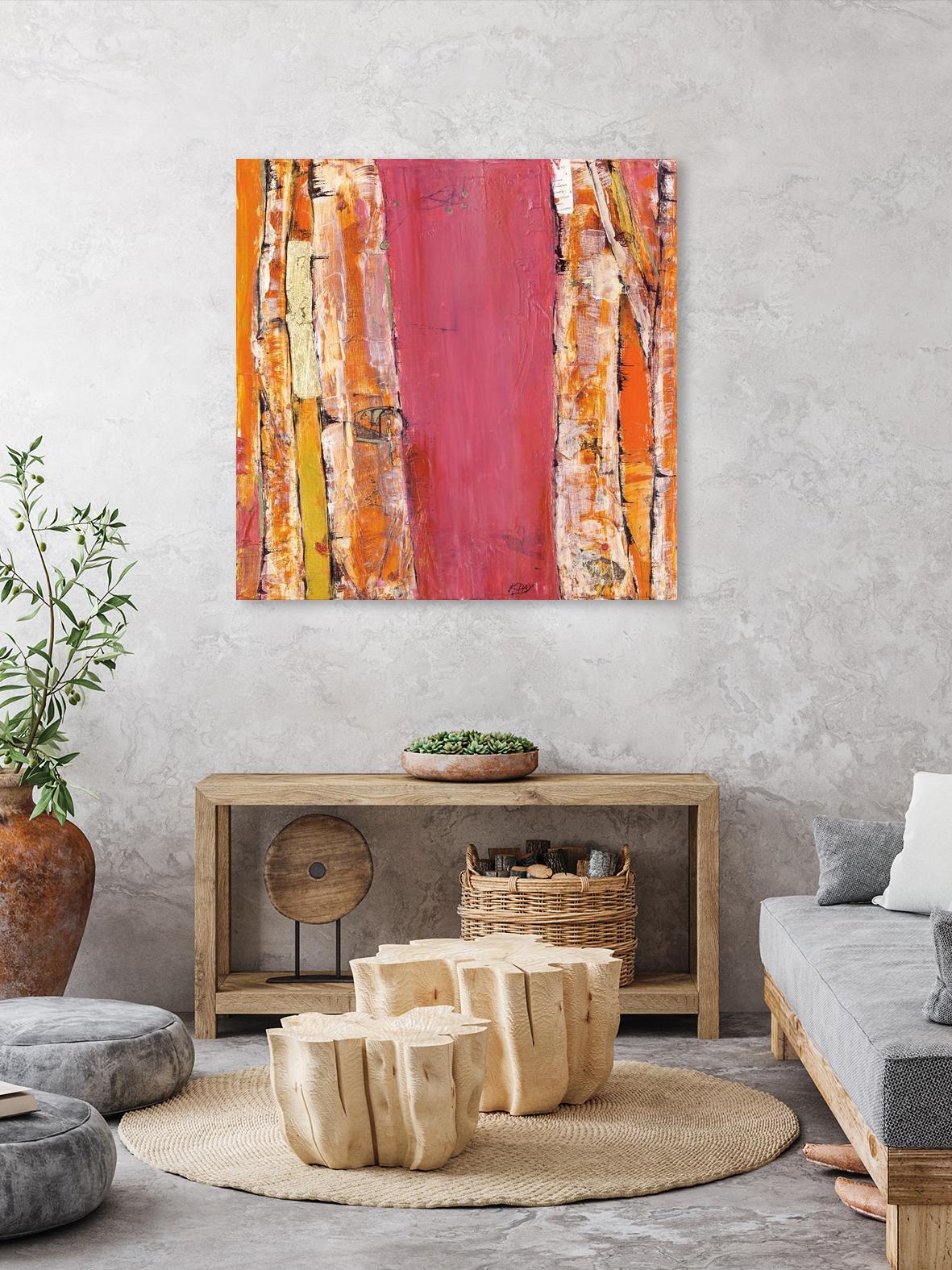 Where the Sun Sleeps II by Kellie Day on GIANT ART - orange abstract