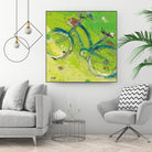 Yes by Kellie Day on GIANT ART - blue leisure