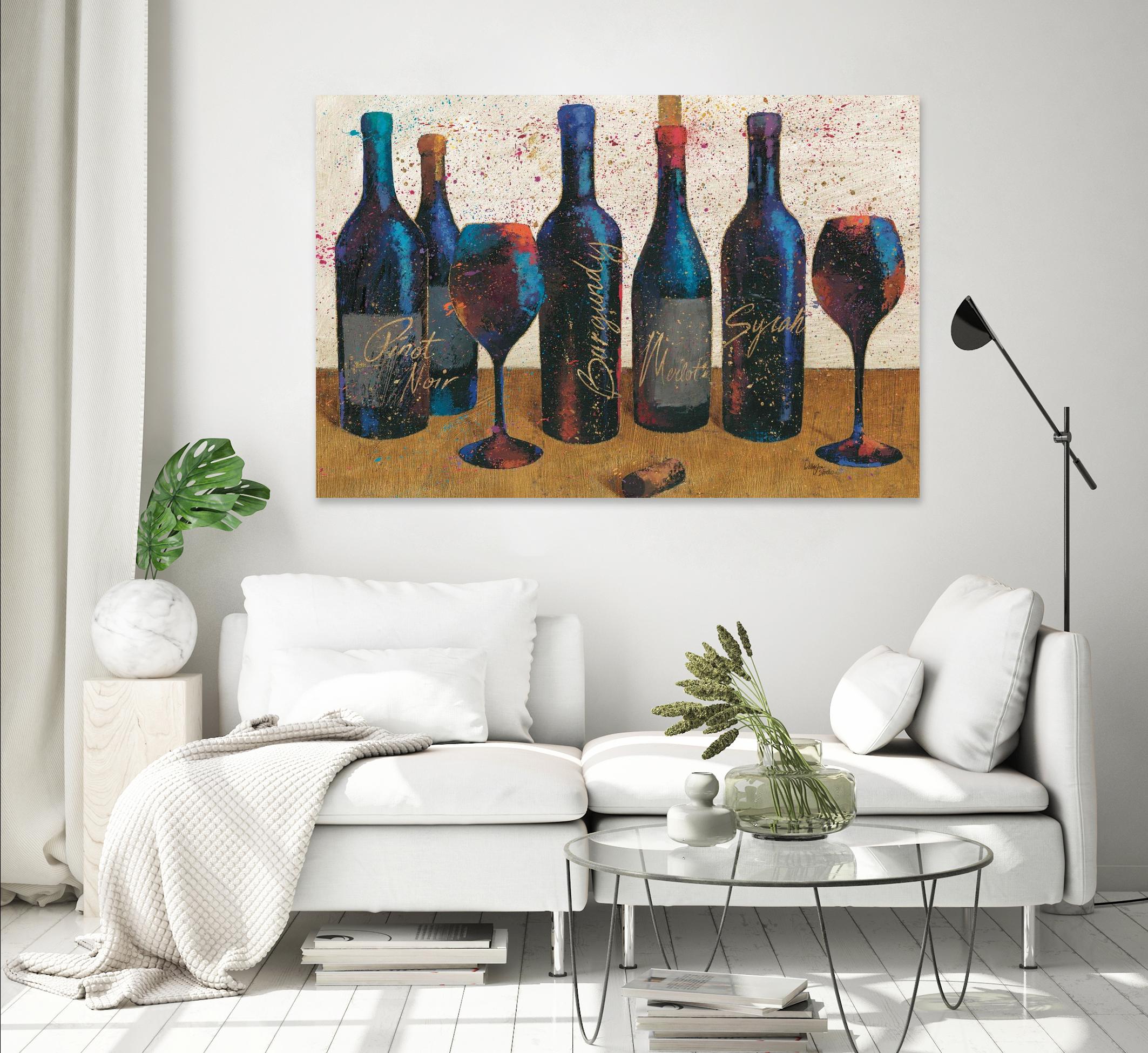Wine Splash Light I by Wellington Studio on GIANT ART - blue fruit-food-drink