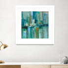 A Walk in the Rain by Silvia Vassileva on GIANT ART - turquoise abstract