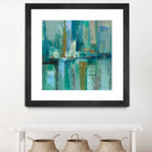 A Walk in the Rain by Silvia Vassileva on GIANT ART - turquoise abstract
