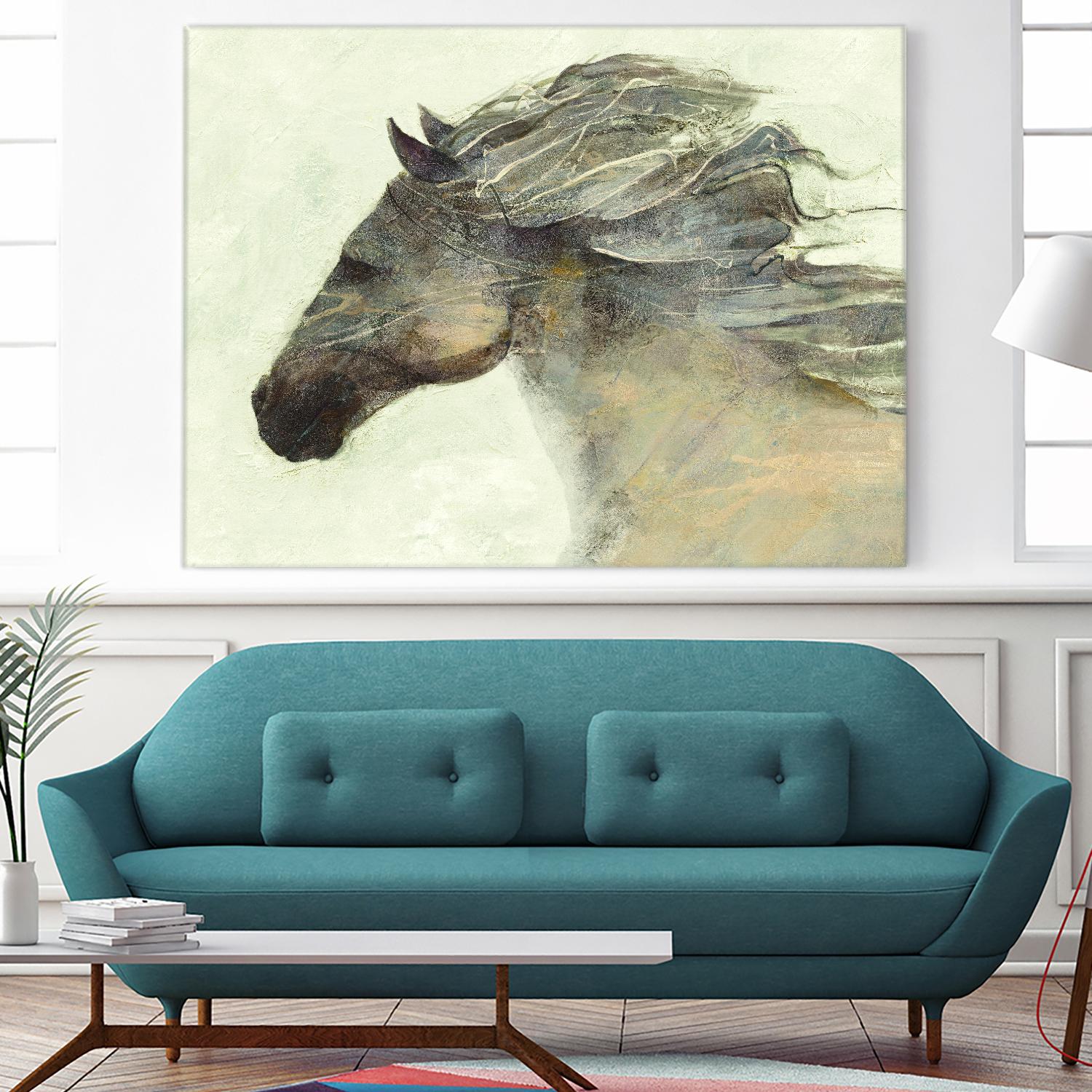 Into the Wind Ivory by Albena Hristova on GIANT ART - grey animals