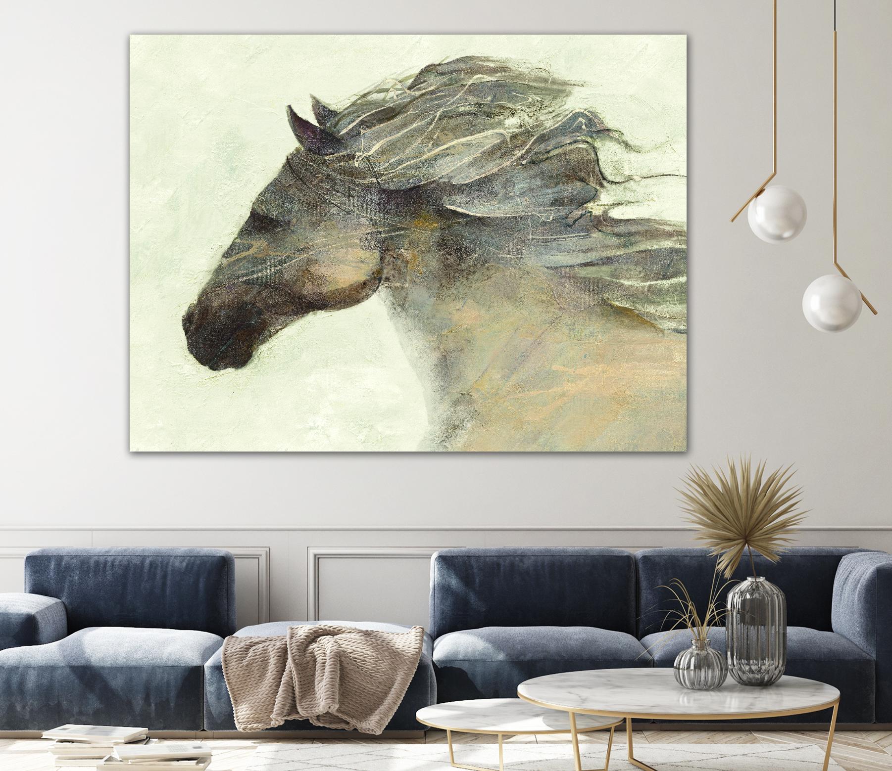 Into the Wind Ivory by Albena Hristova on GIANT ART - grey animals