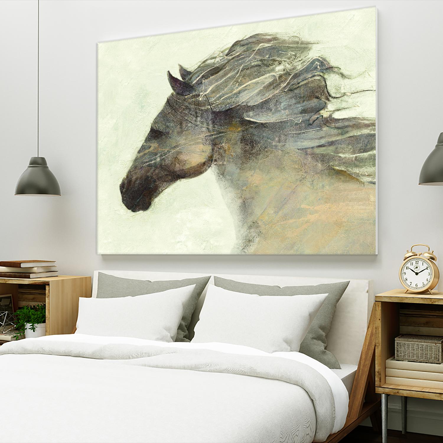 Into the Wind Ivory by Albena Hristova on GIANT ART - grey animals