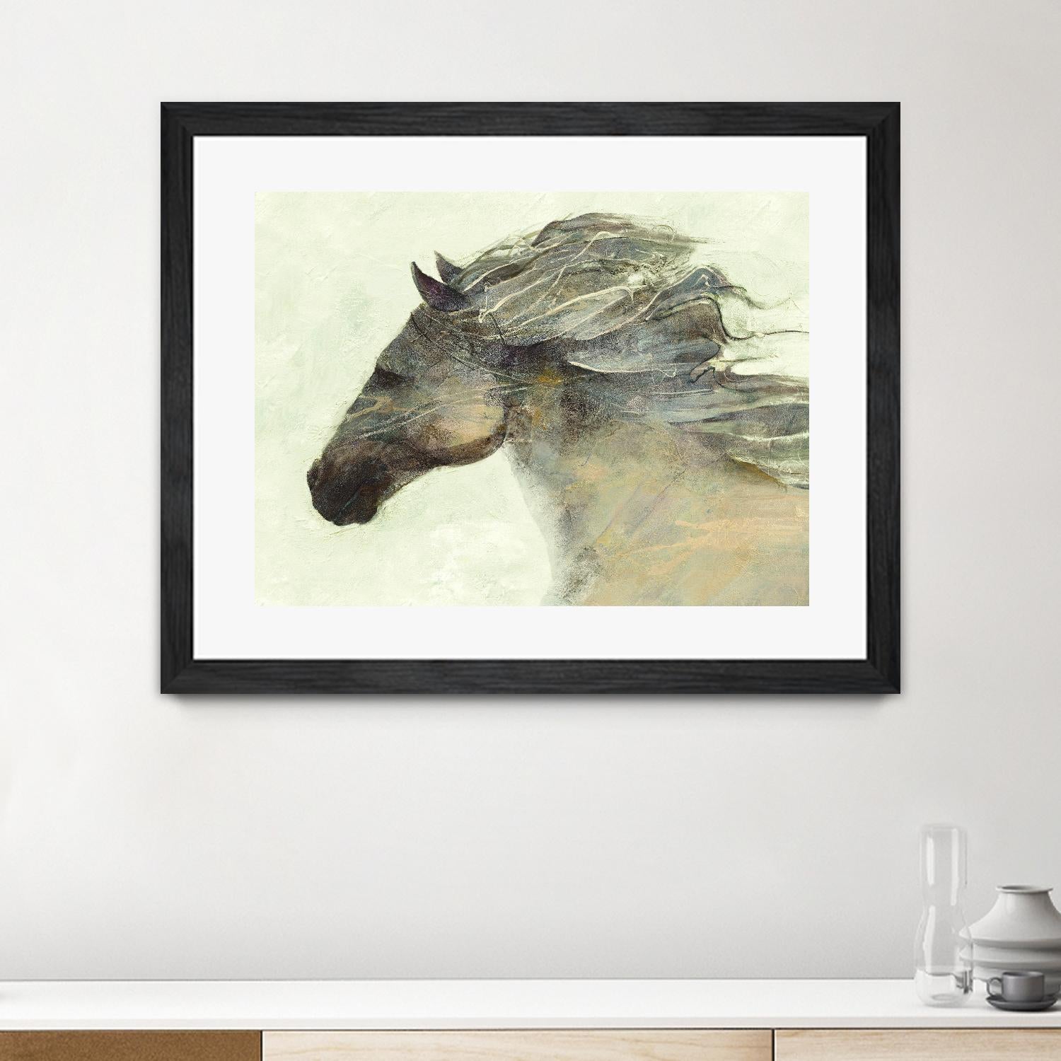 Into the Wind Ivory by Albena Hristova on GIANT ART - grey animals