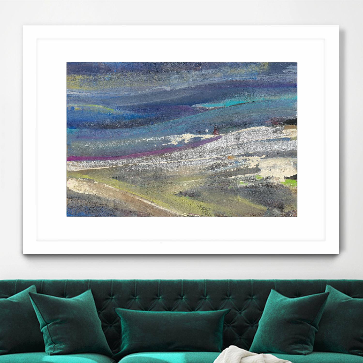 Highlands by Albena Hristova on GIANT ART - green abstract