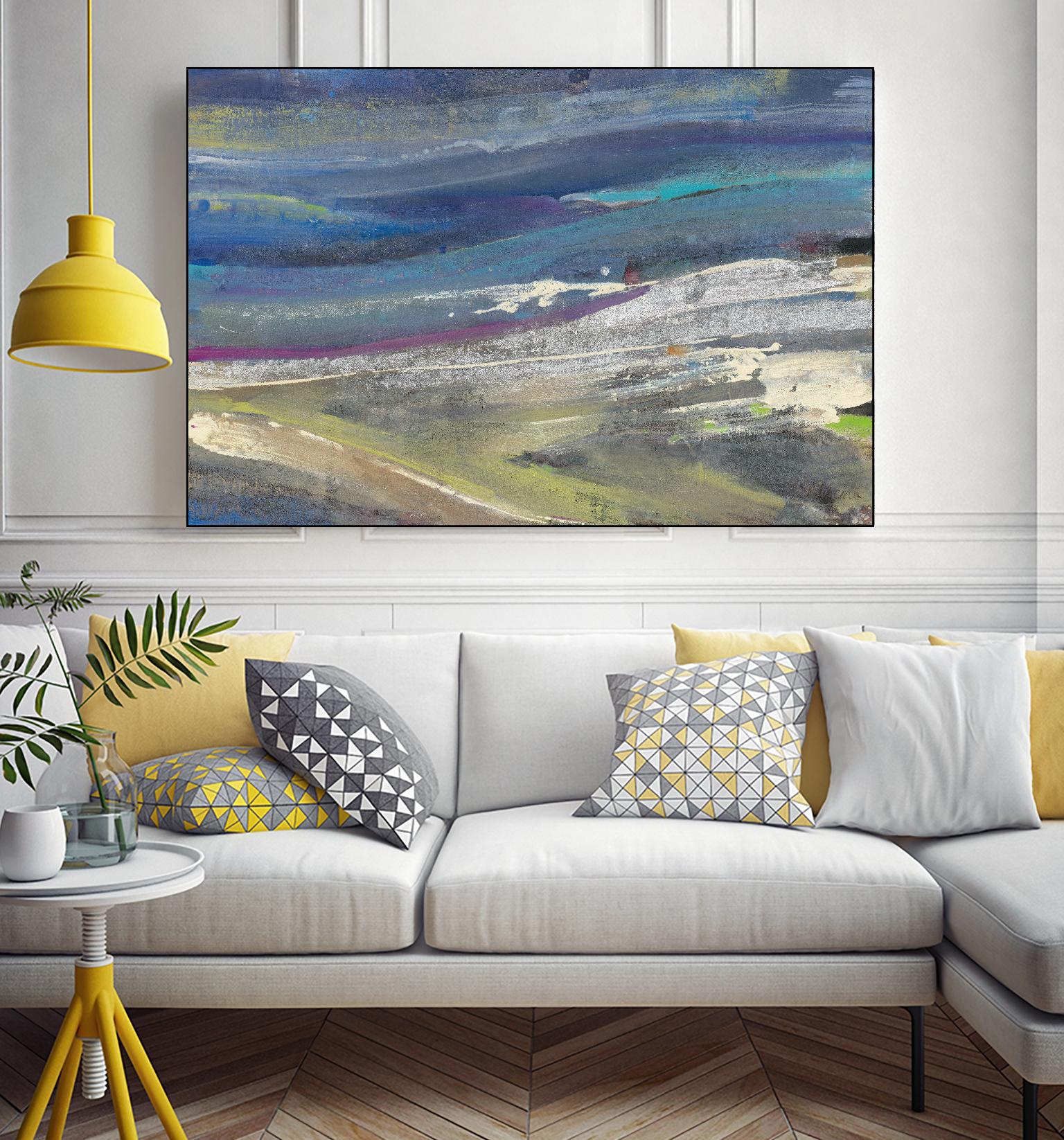 Highlands by Albena Hristova on GIANT ART - green abstract