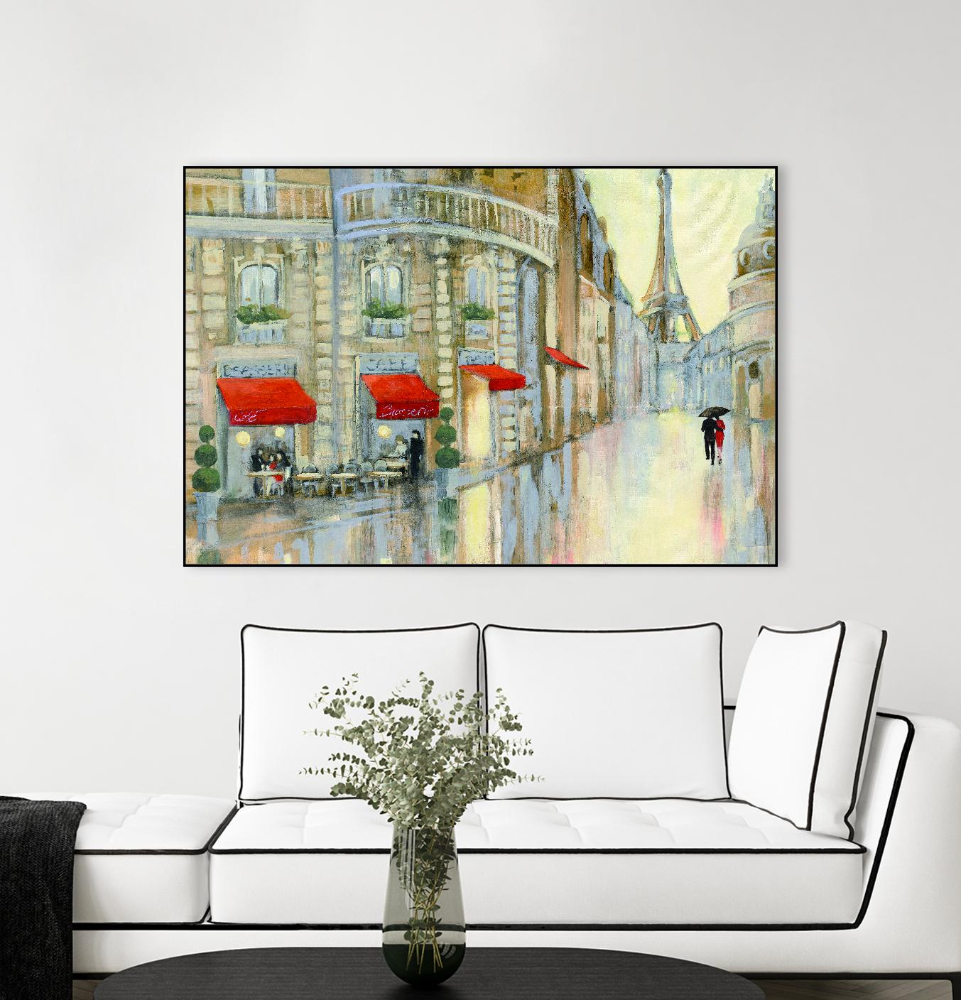 Touring Paris Couple by Julia Purinton on GIANT ART - beige everyday life