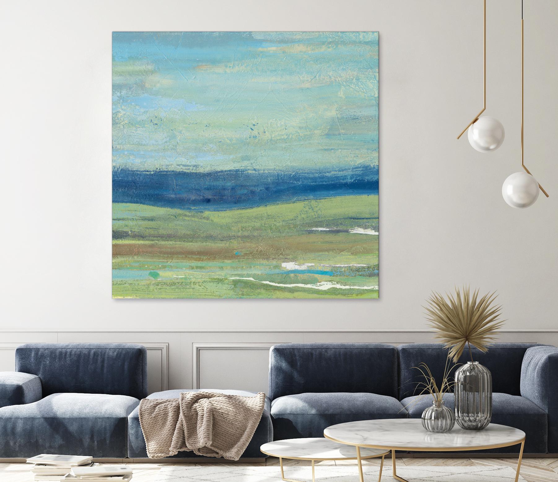 Azure Wave by Albena Hristova on GIANT ART - green sea scene