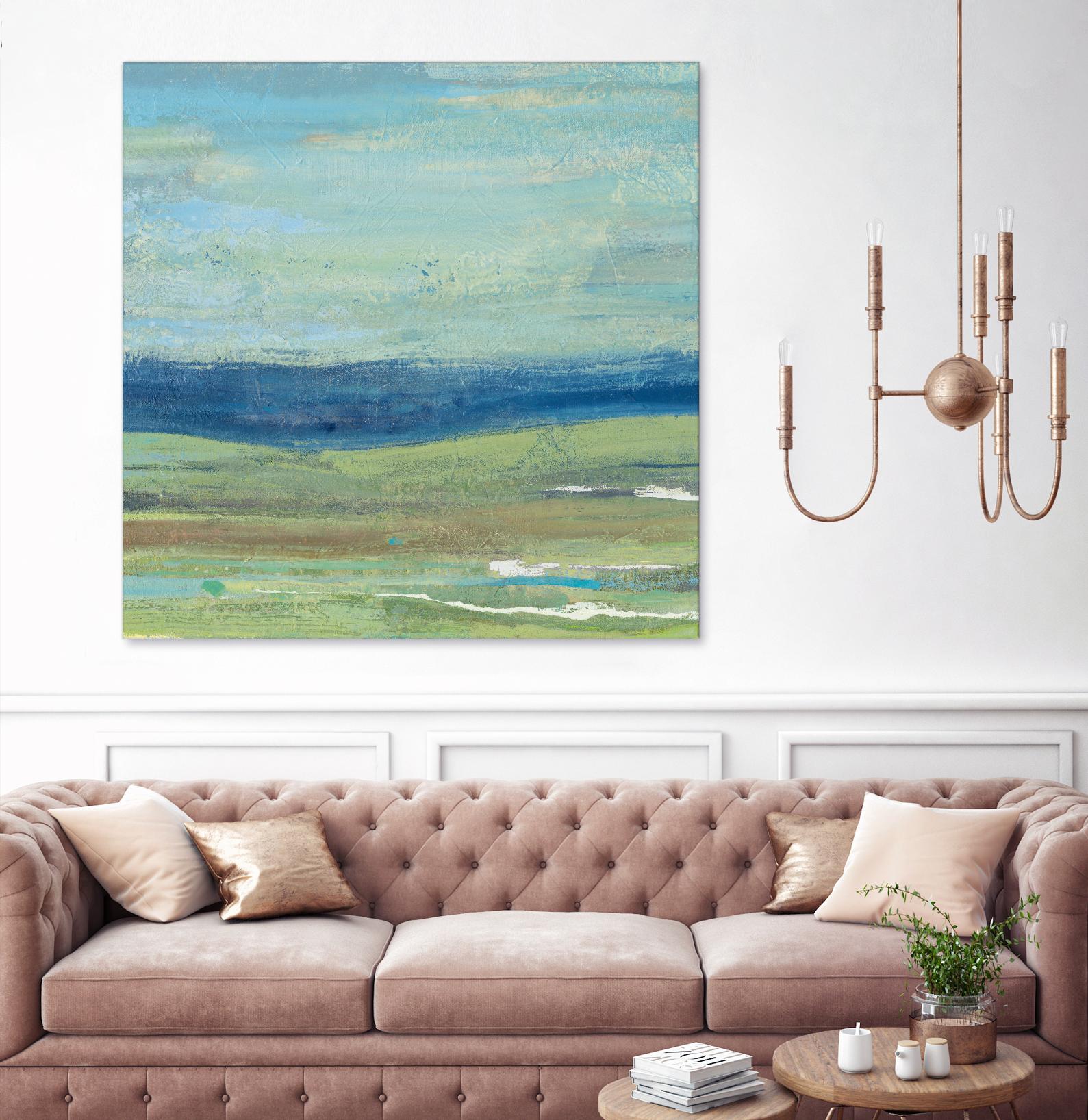 Azure Wave by Albena Hristova on GIANT ART - green sea scene