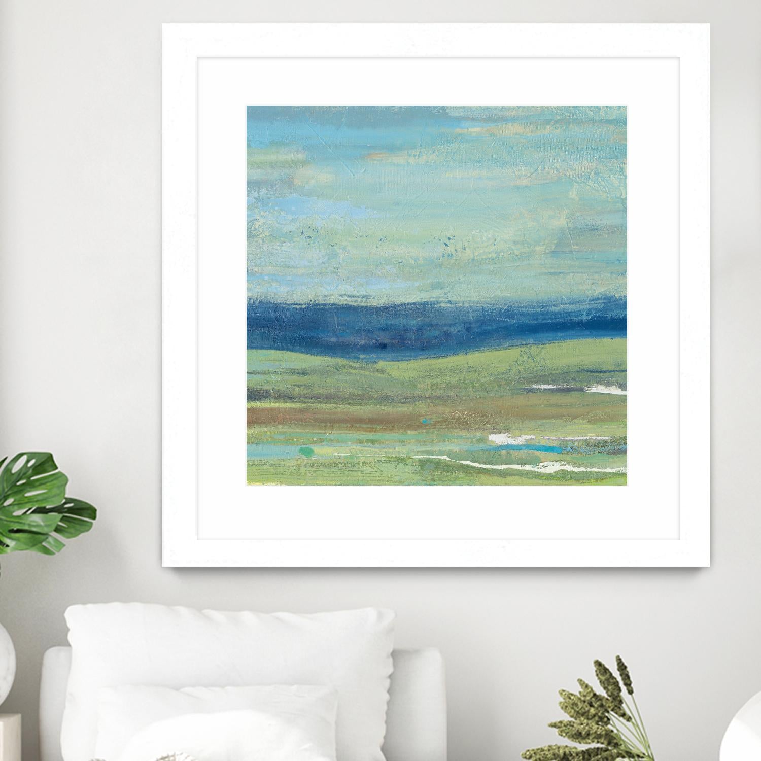 Azure Wave by Albena Hristova on GIANT ART - green sea scene