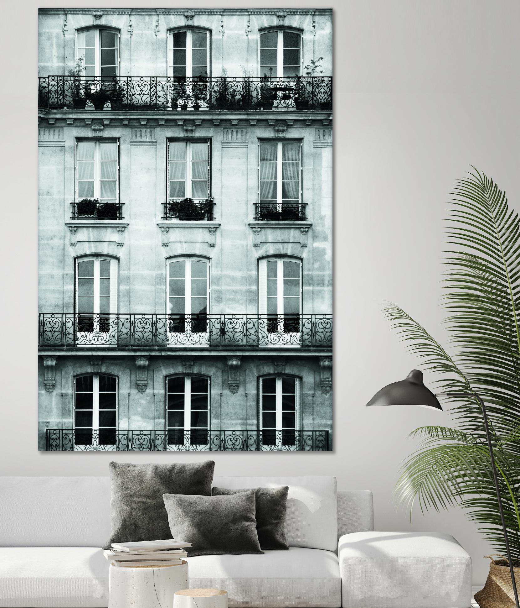 Across the Street II by Laura Marshall on GIANT ART - black architectural