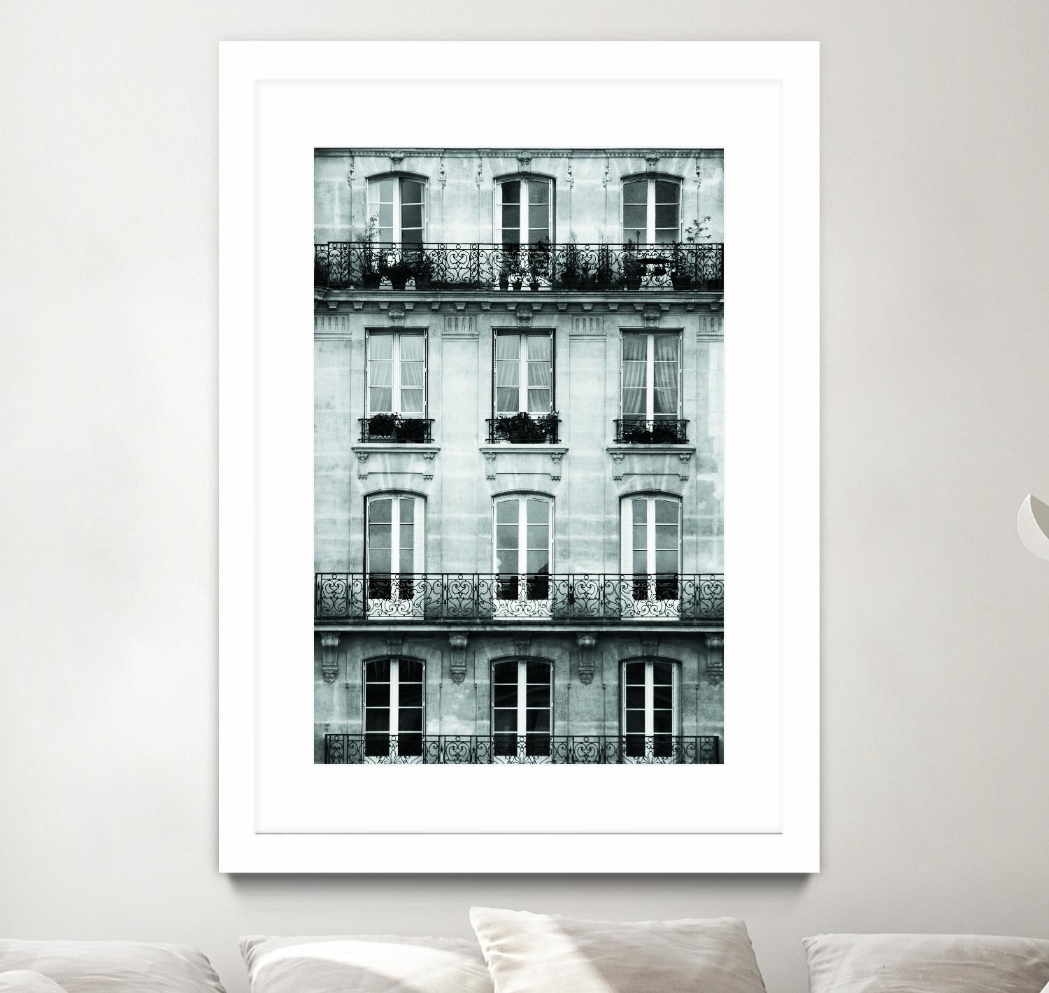 Across the Street II by Laura Marshall on GIANT ART - black architectural