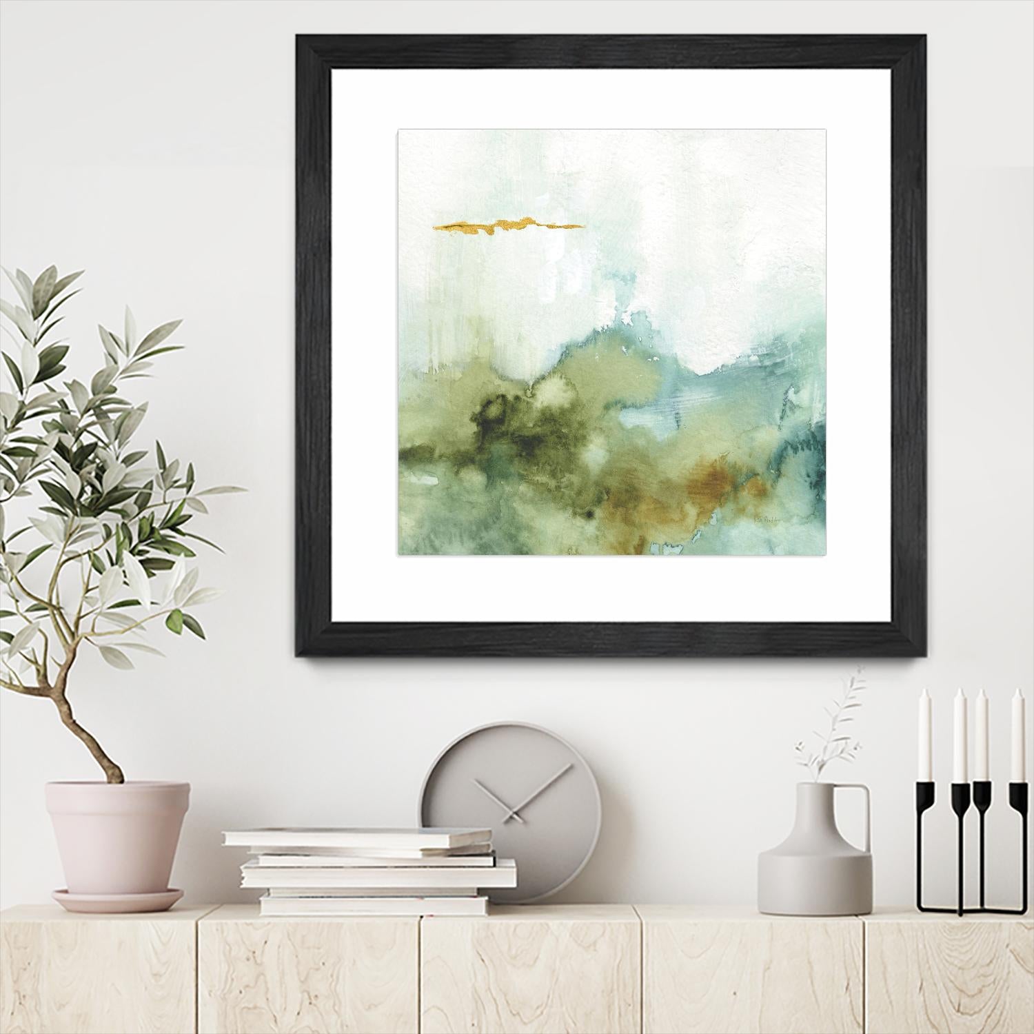 My Greenhouse Abstract III by Albena Hristova on GIANT ART - multi abstract gold