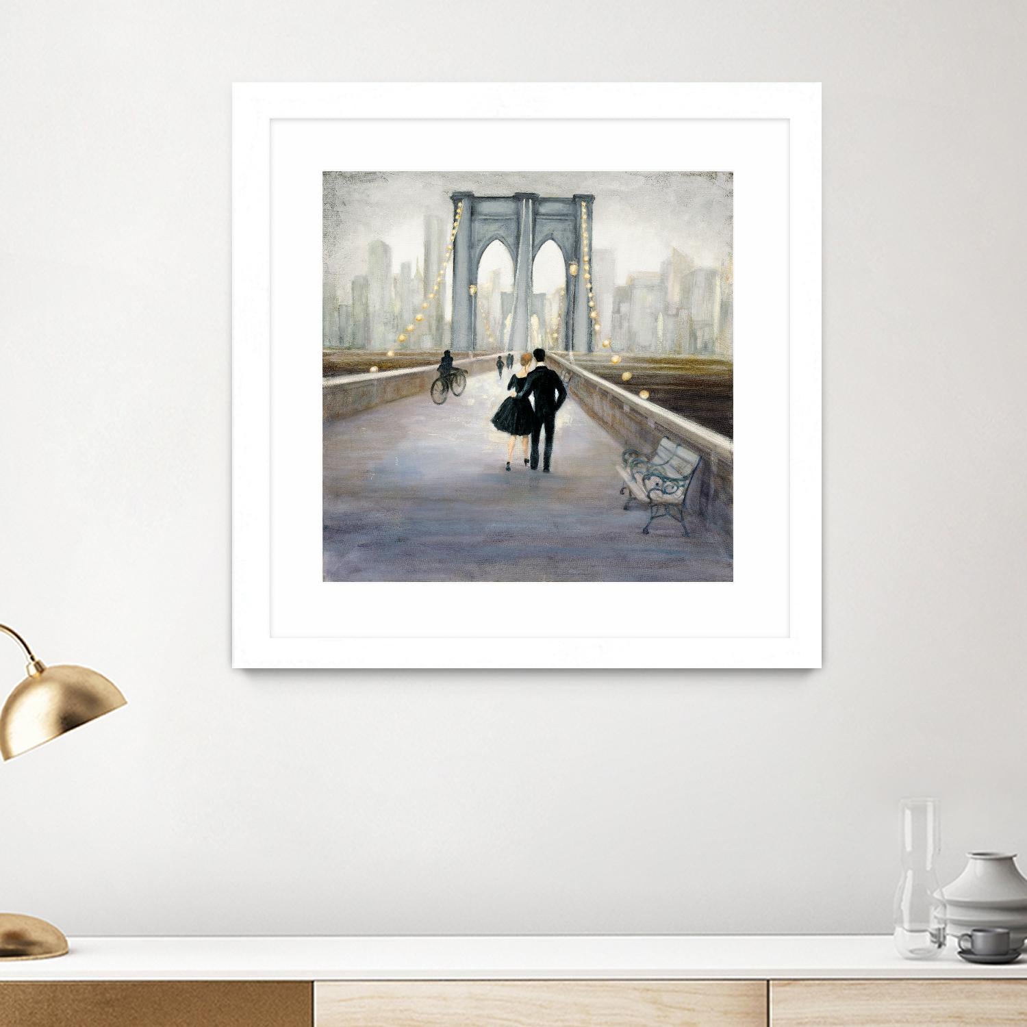 Bridge to New York 2 by Julia Purinton on GIANT ART - grey everyday life