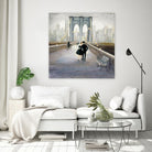 Bridge to New York 2 by Julia Purinton on GIANT ART - grey everyday life