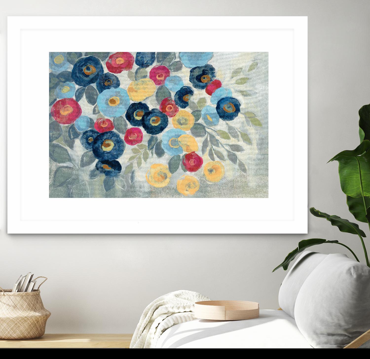 Winter Flowers I by Silvia Vassileva on GIANT ART - pink floral