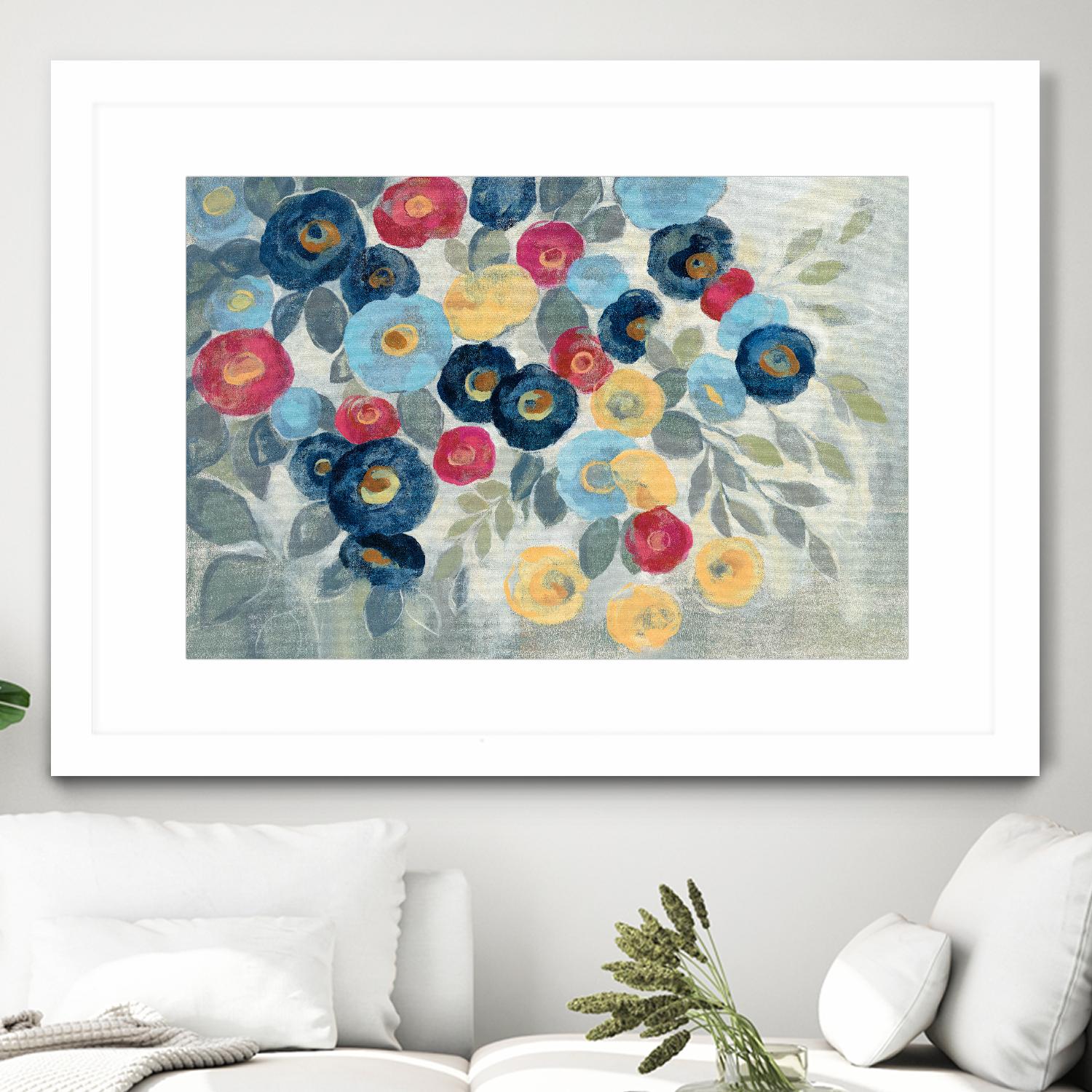 Winter Flowers I by Silvia Vassileva on GIANT ART - pink floral