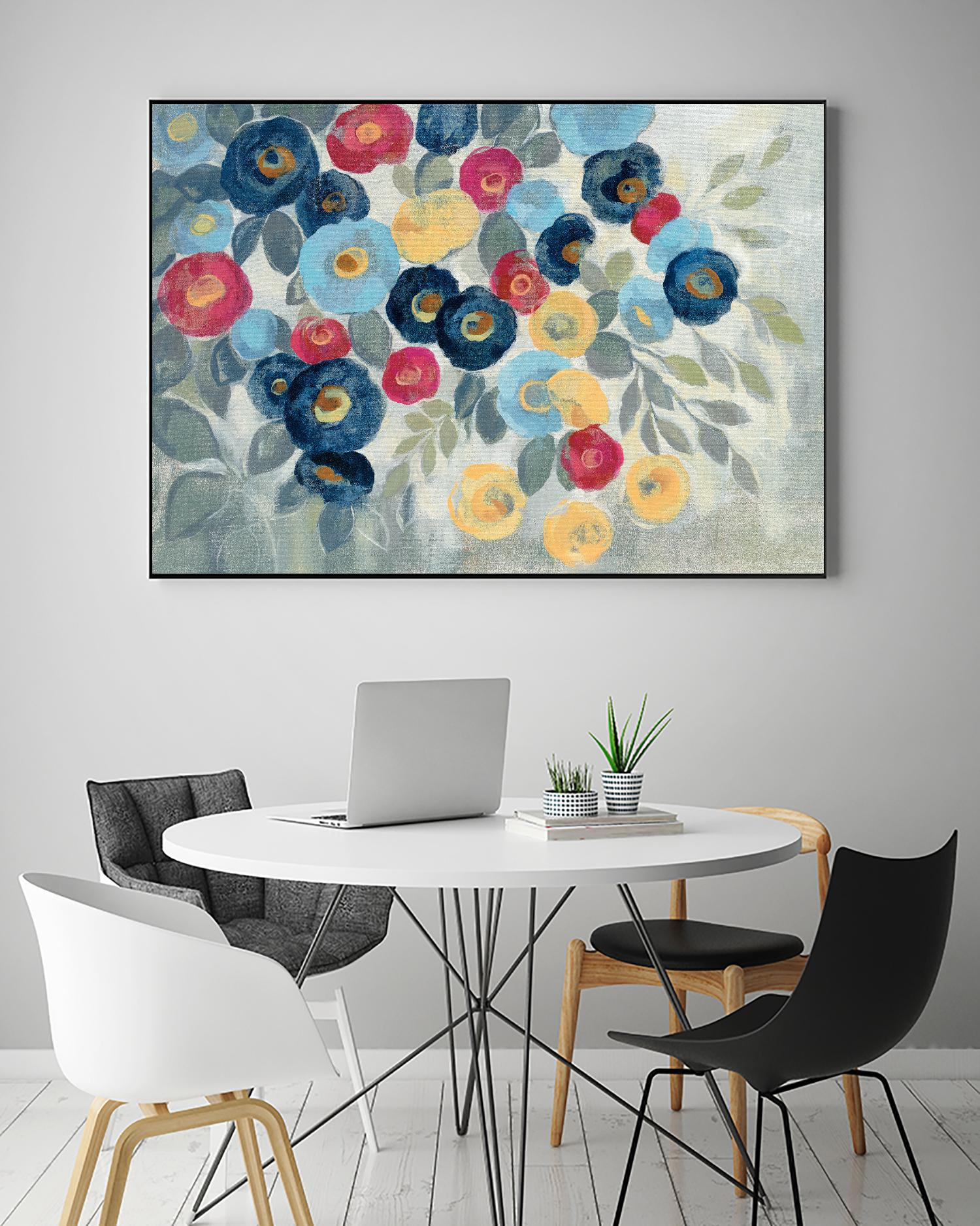 Winter Flowers I by Silvia Vassileva on GIANT ART - pink floral