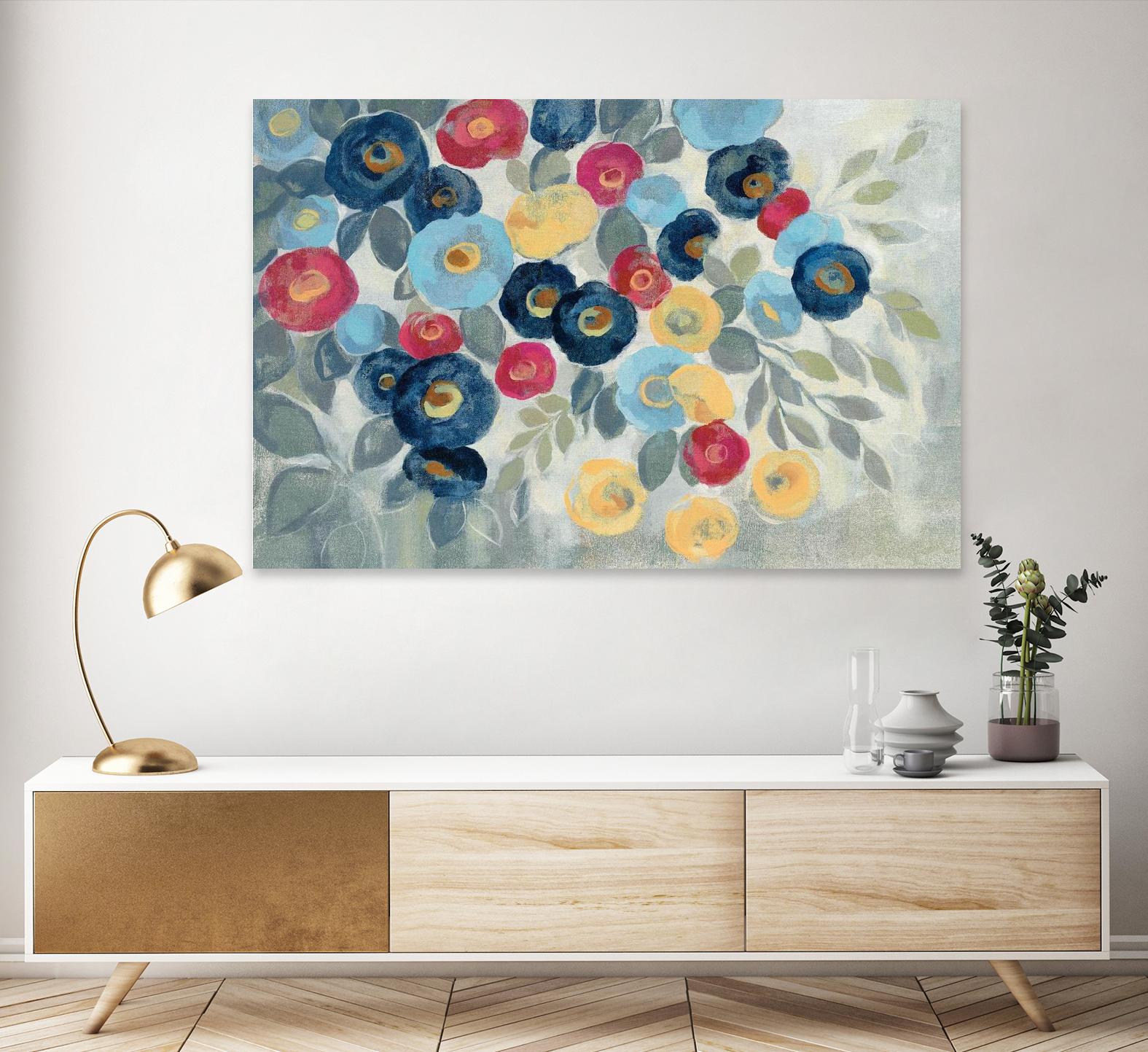 Winter Flowers I by Silvia Vassileva on GIANT ART - pink floral