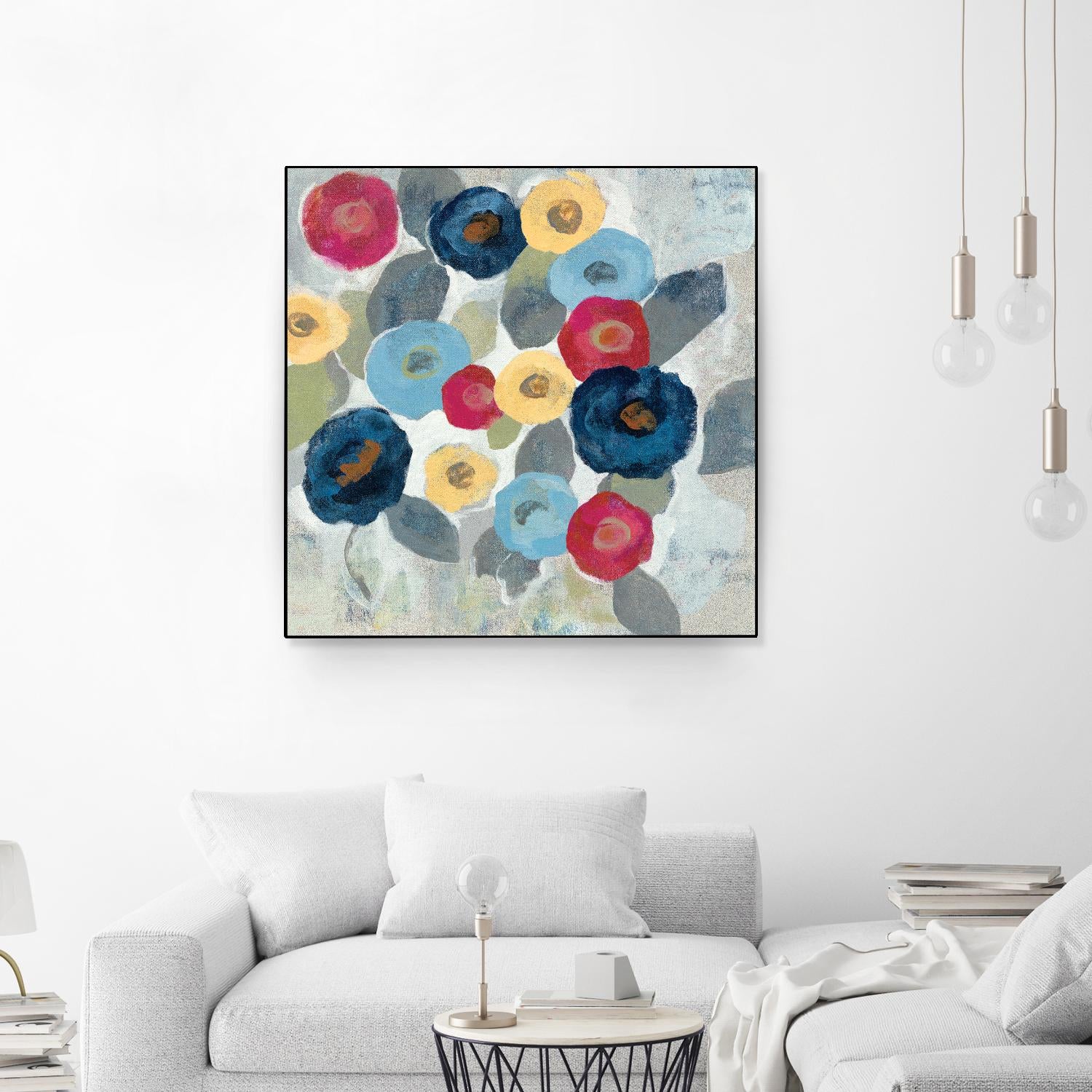 Winter Flowers II by Silvia Vassileva on GIANT ART - grey floral