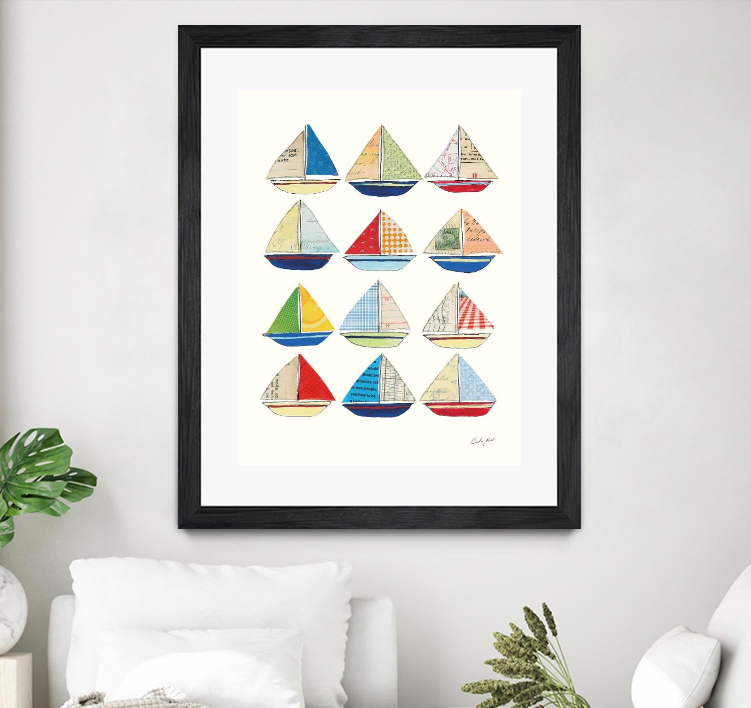 Wind and Waves VII by Courtney Prahl on GIANT ART - beige nautical