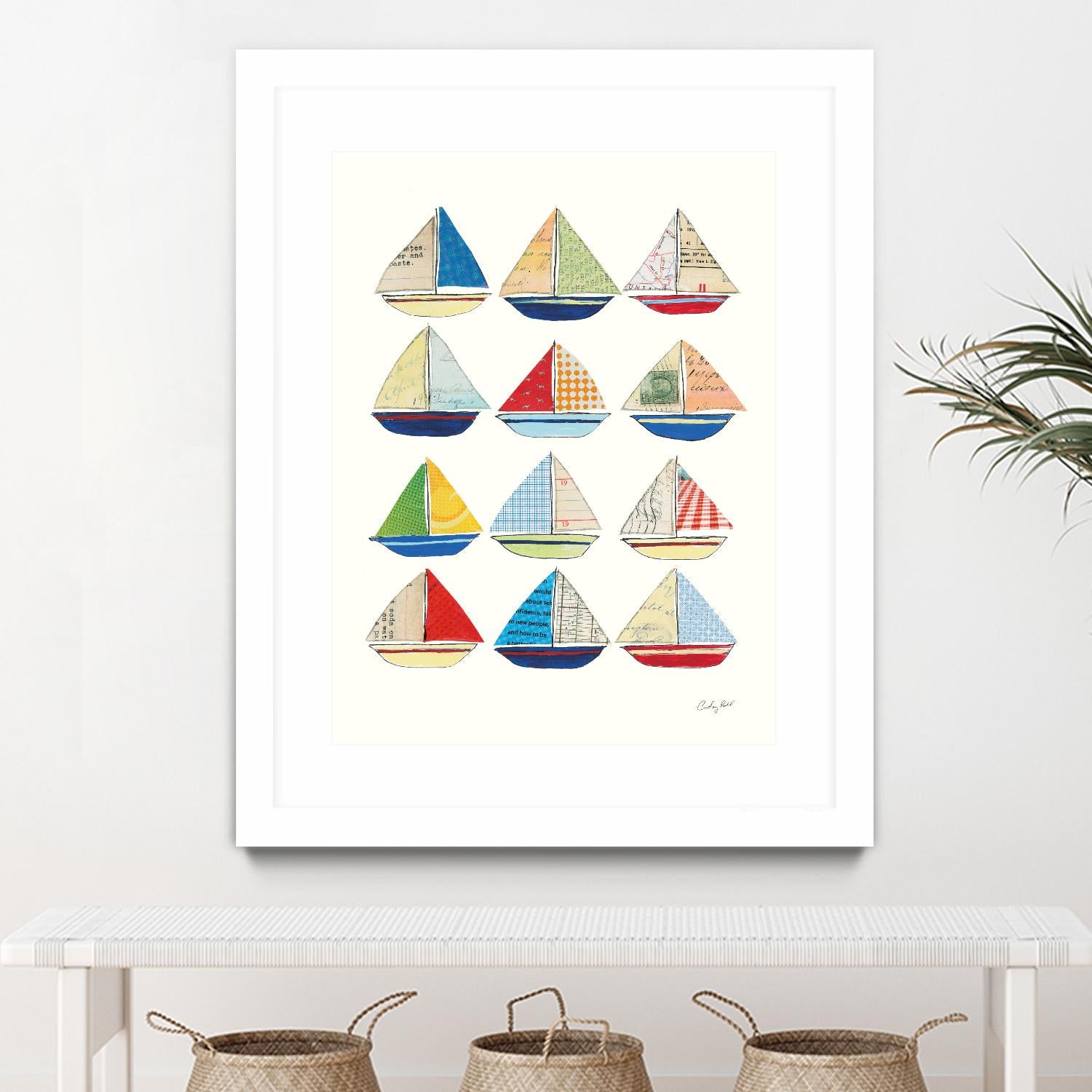 Wind and Waves VII by Courtney Prahl on GIANT ART - beige nautical