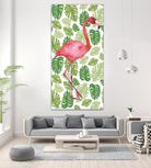 Tropical Flamingo I by Portfolio on GIANT ART - pink tropical