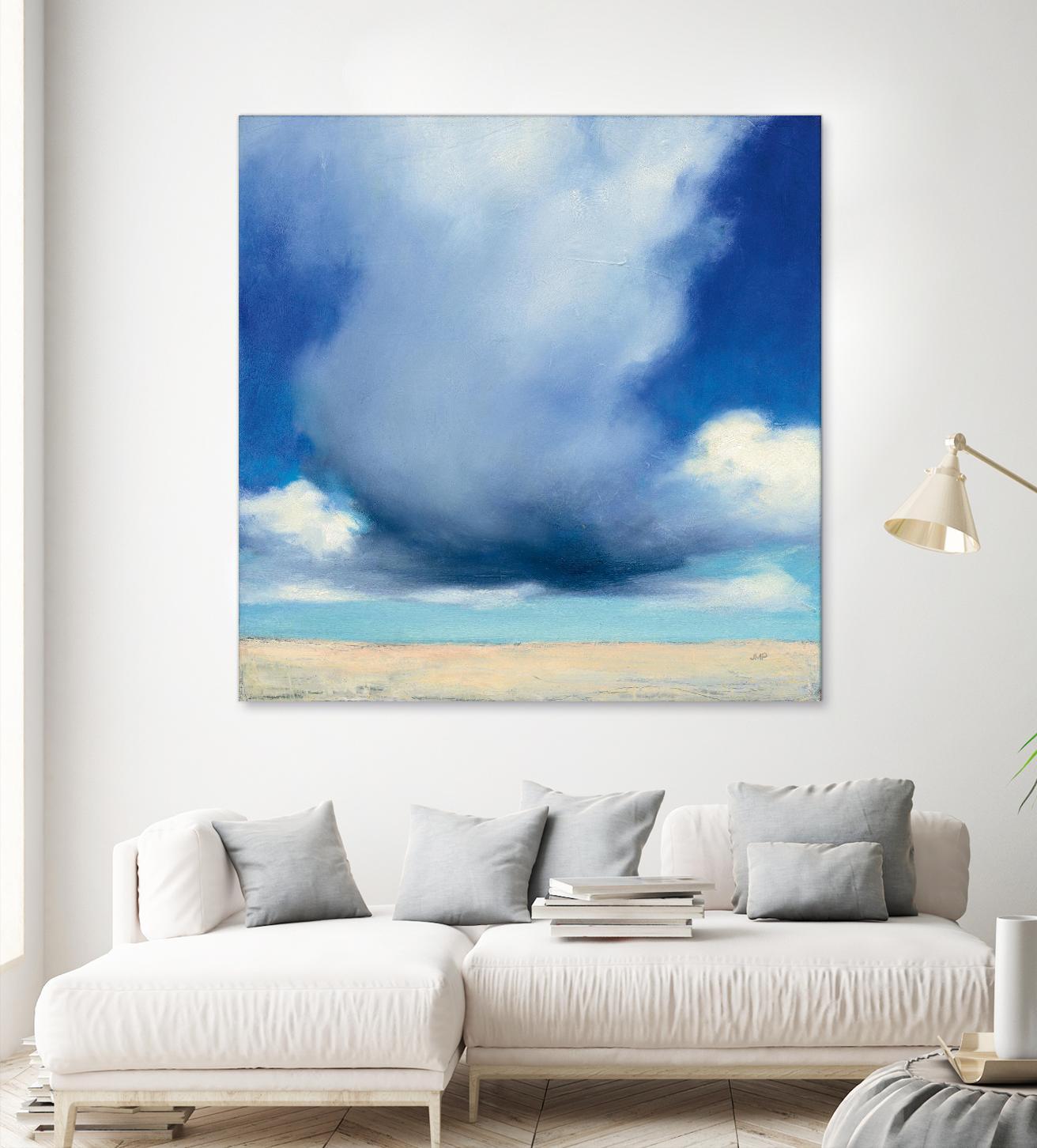Beach Clouds I by Julia Purinton on GIANT ART - multi coastal & nautical beaches