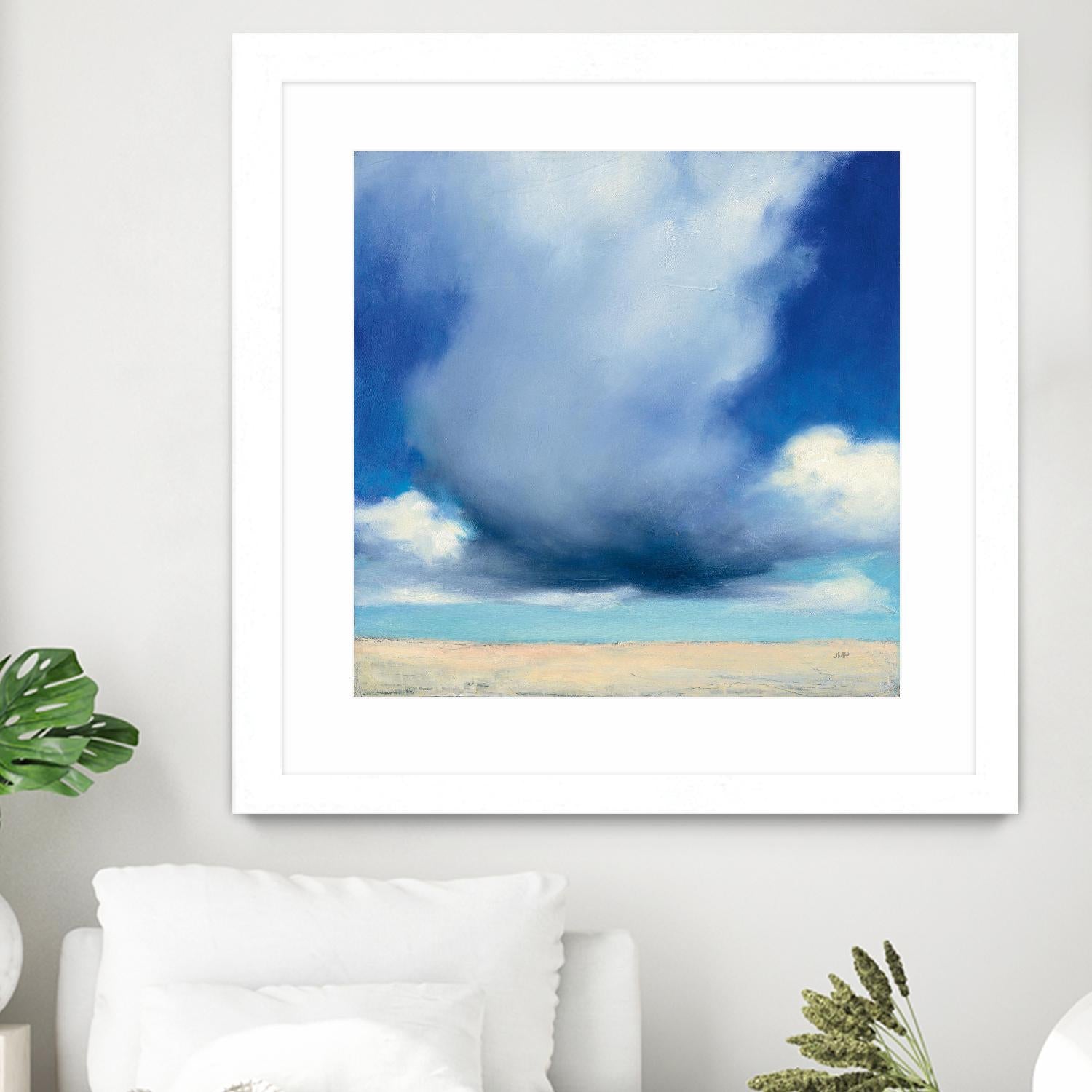 Beach Clouds I by Julia Purinton on GIANT ART - multi coastal & nautical beaches