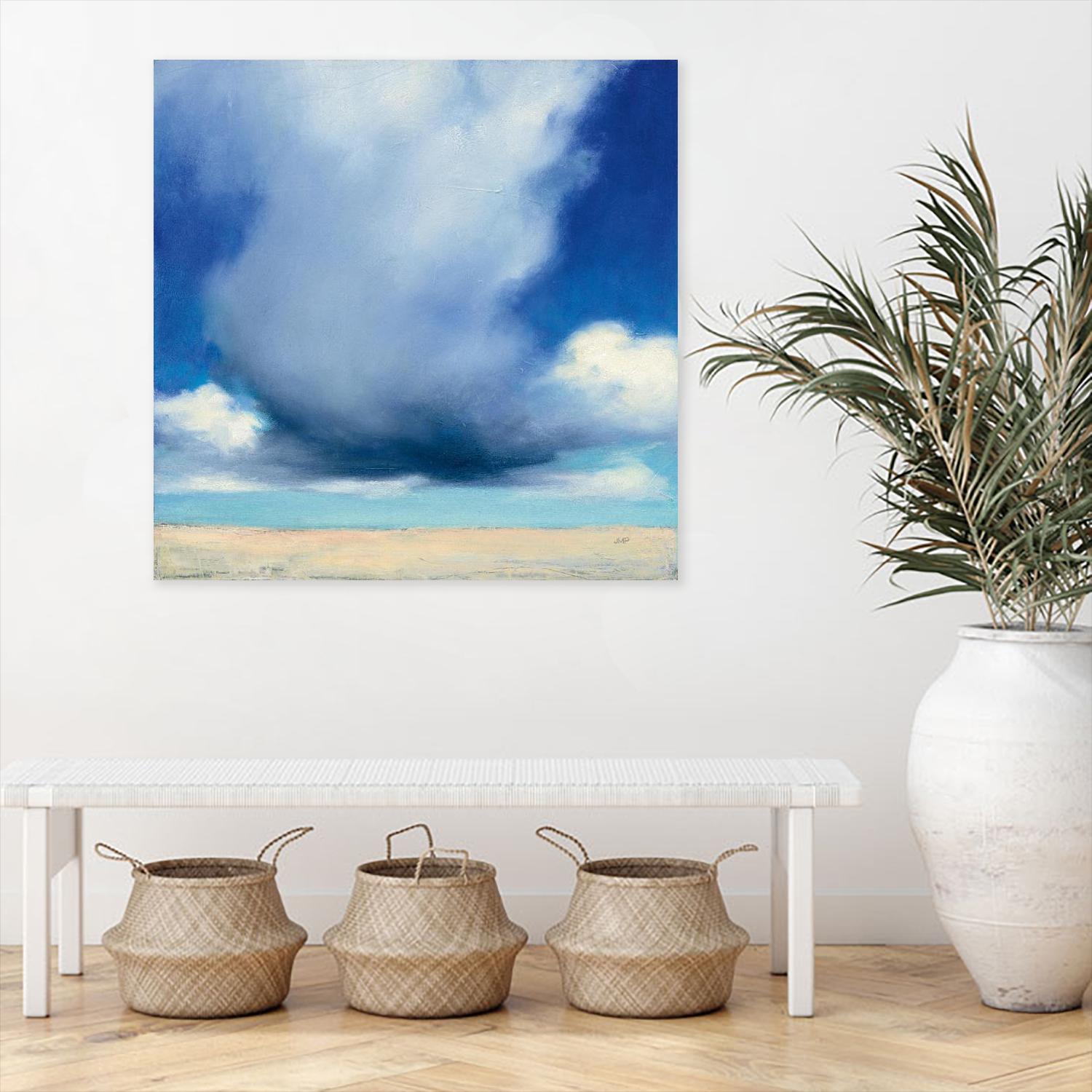 Beach Clouds I by Julia Purinton on GIANT ART - multi coastal & nautical beaches
