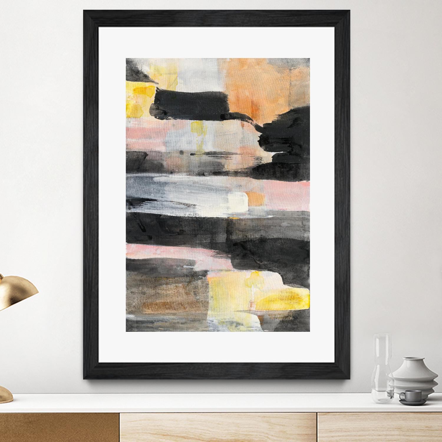 Break of Day by Albena Hristova on GIANT ART - orange abstract orange