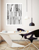 Lined Up III by Courtney Prahl on GIANT ART - white linear dots