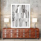 Lined Up III by Courtney Prahl on GIANT ART - white linear dots