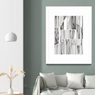 Lined Up III by Courtney Prahl on GIANT ART - white linear dots