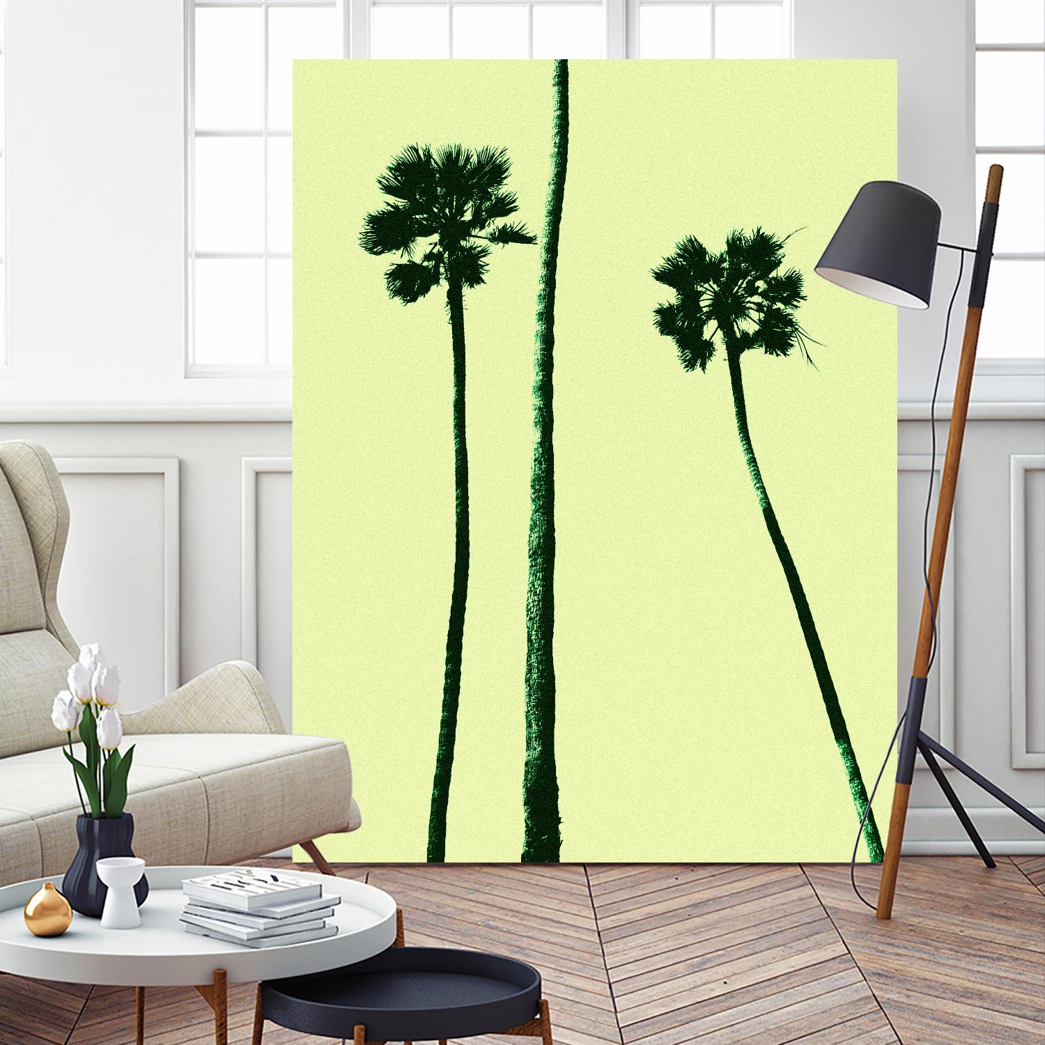 Palm Trees 2000 (Cyan) by Erik Asla on GIANT ART - multicolor photography; contemporary