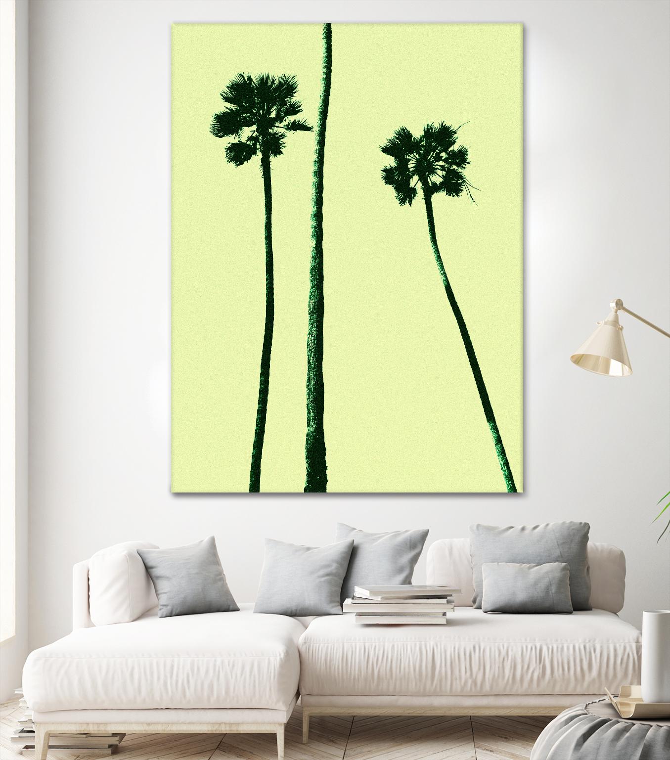 Palm Trees 2000 (Cyan) by Erik Asla on GIANT ART - multicolor photography; contemporary
