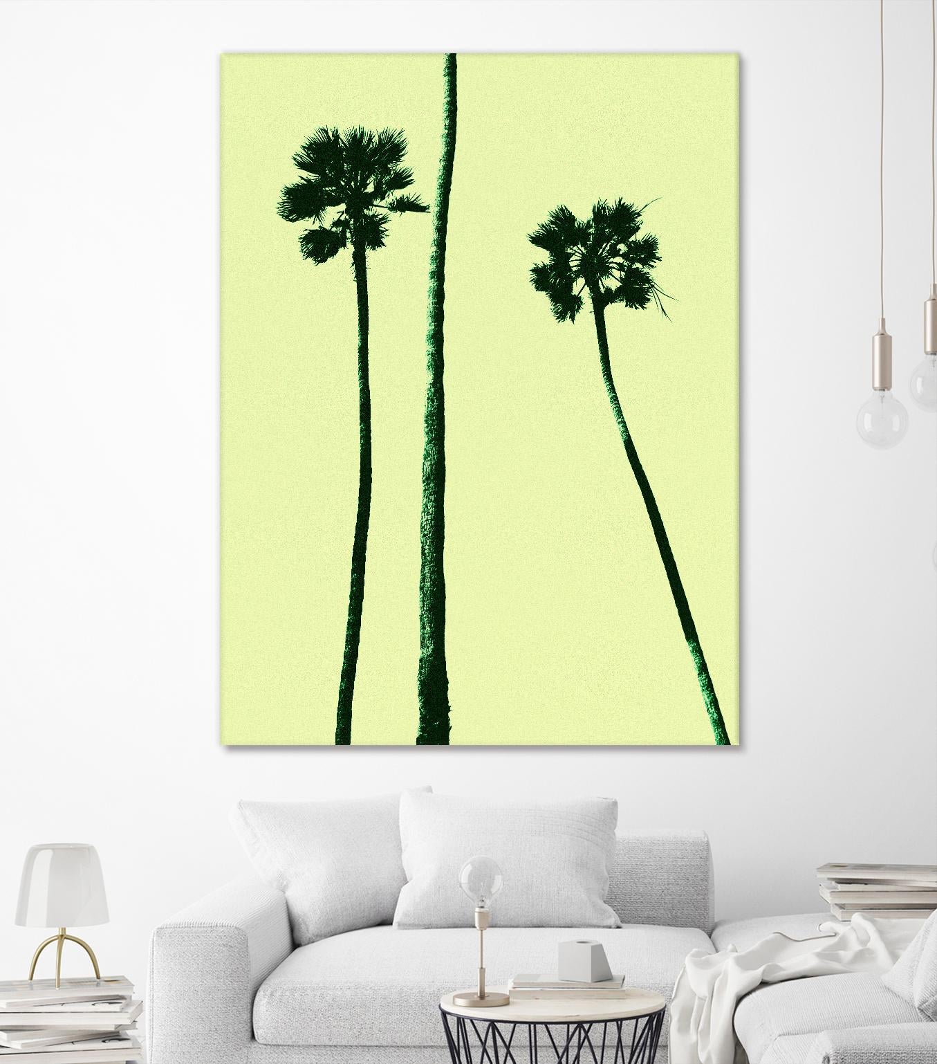 Palm Trees 2000 (Cyan) by Erik Asla on GIANT ART - multicolor photography; contemporary