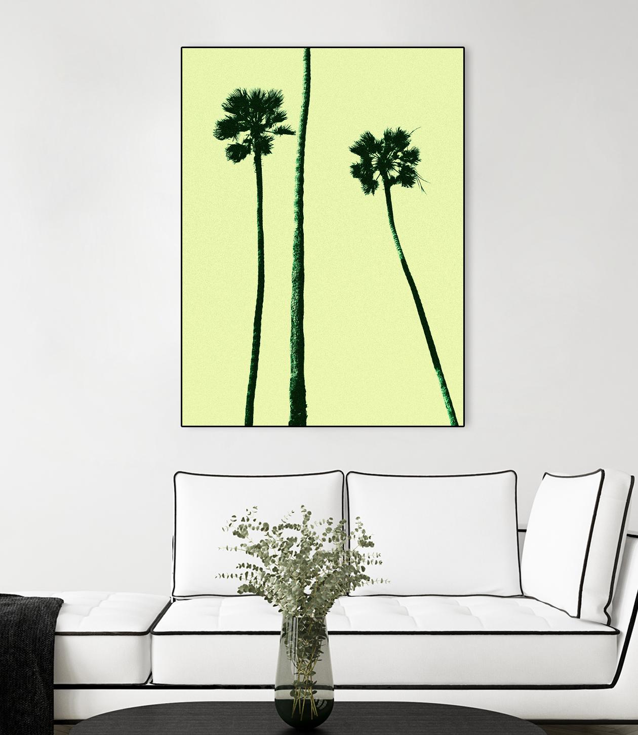 Palm Trees 2000 (Cyan) by Erik Asla on GIANT ART - multicolor photography; contemporary