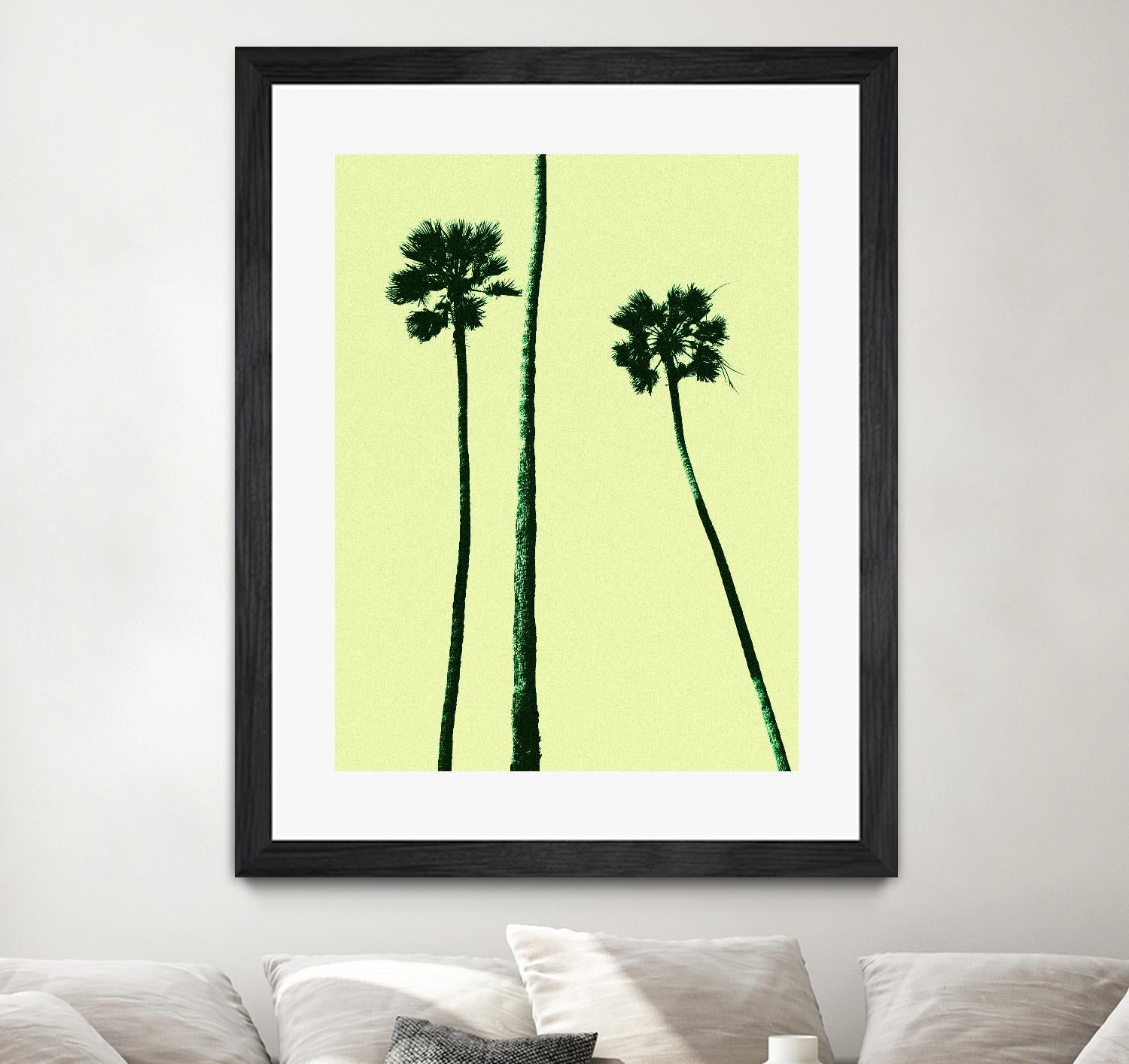 Palm Trees 2000 (Cyan) by Erik Asla on GIANT ART - multicolor photography; contemporary