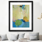 The Promise of Something by Lina Alattar on GIANT ART - blue,yellow abstracts, contemporary