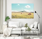 A Day in the Fields by Annie Bailey Art on GIANT ART - blue,green landscapes, photography, clouds, farms, hills