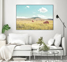 A Day in the Fields by Annie Bailey Art on GIANT ART - blue,green landscapes, photography, clouds, farms, hills