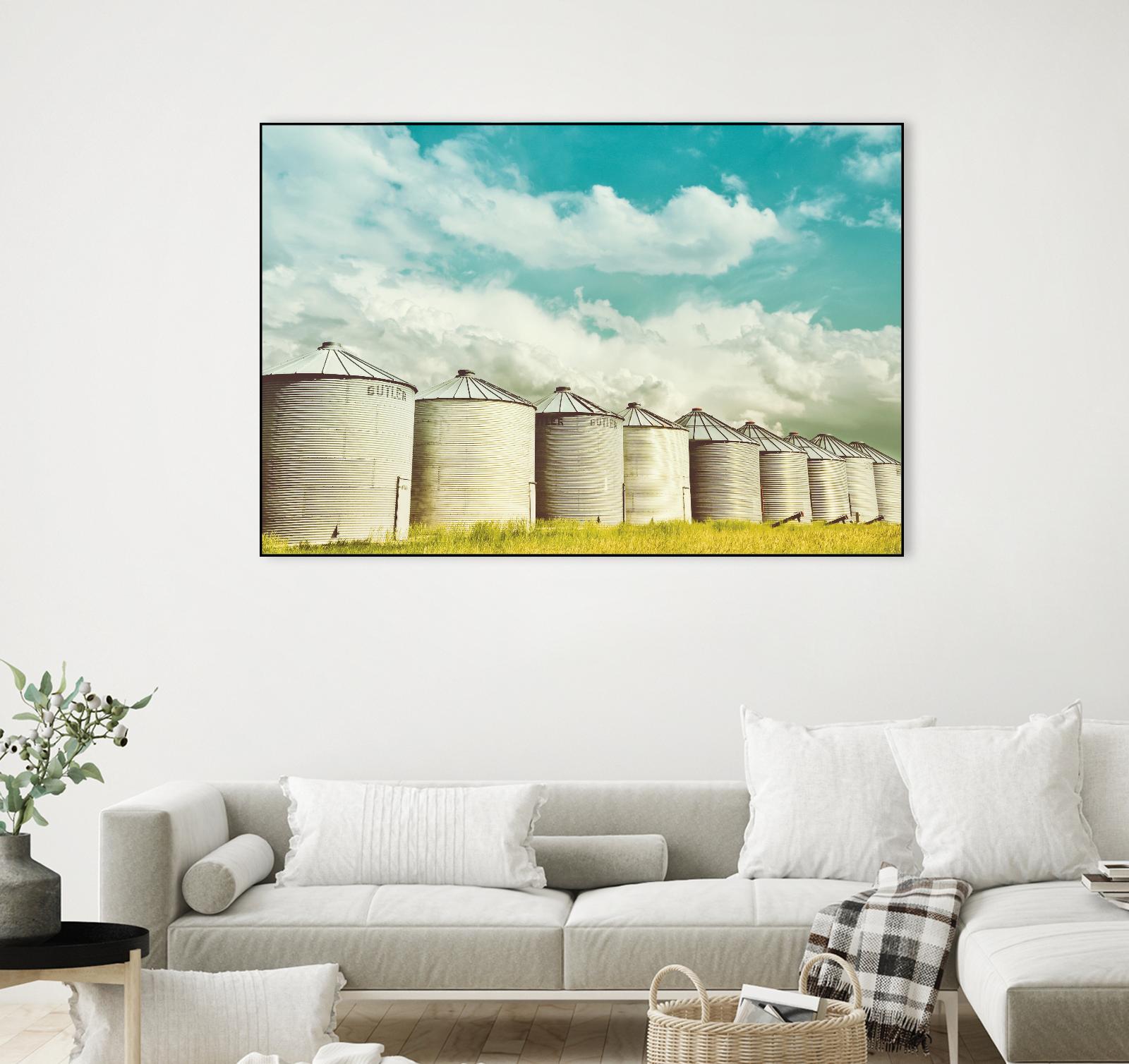 All in a Row by Annie Bailey Art on GIANT ART - white,blue landscapes, photography, farms