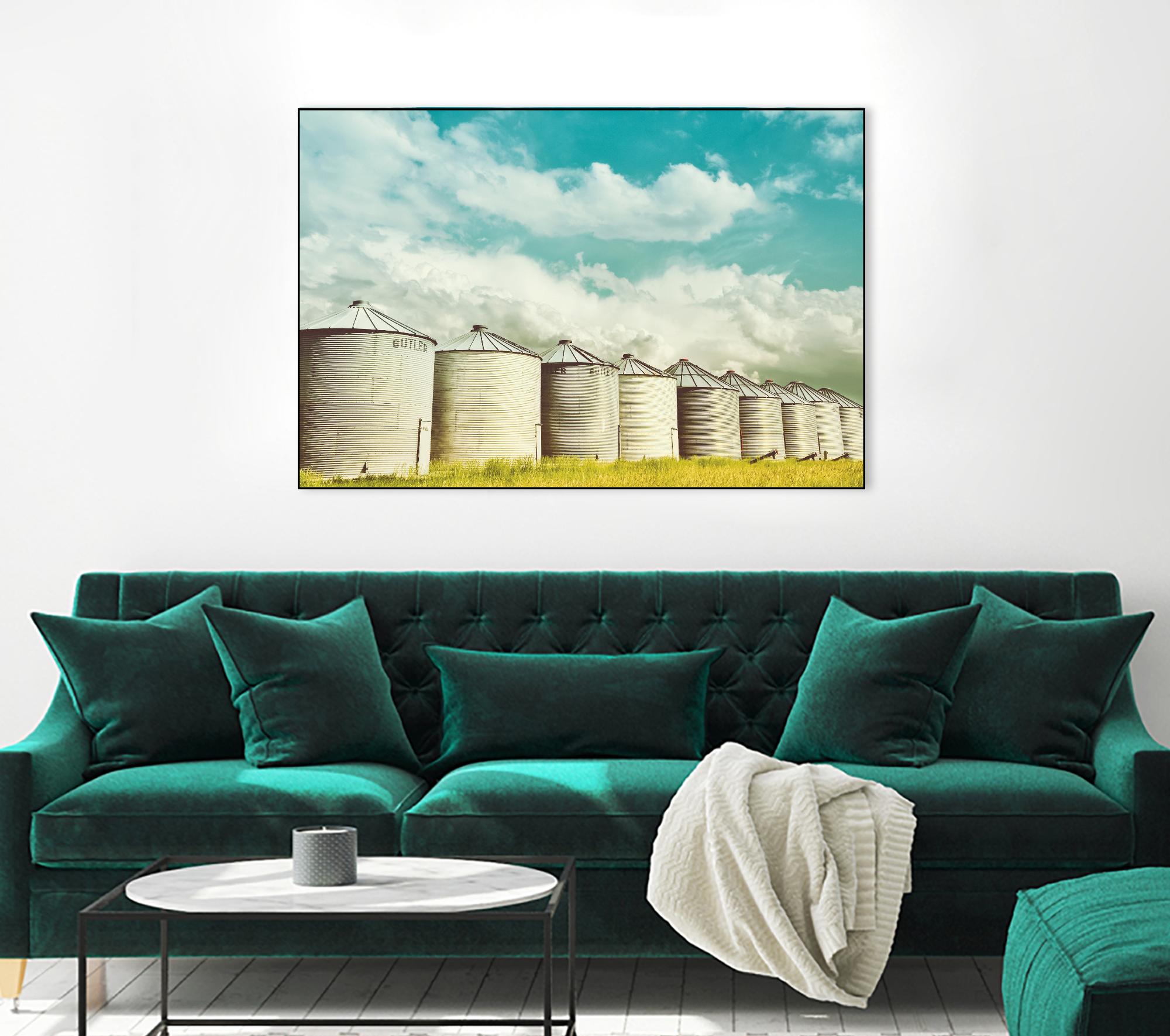 All in a Row by Annie Bailey Art on GIANT ART - white,blue landscapes, photography, farms
