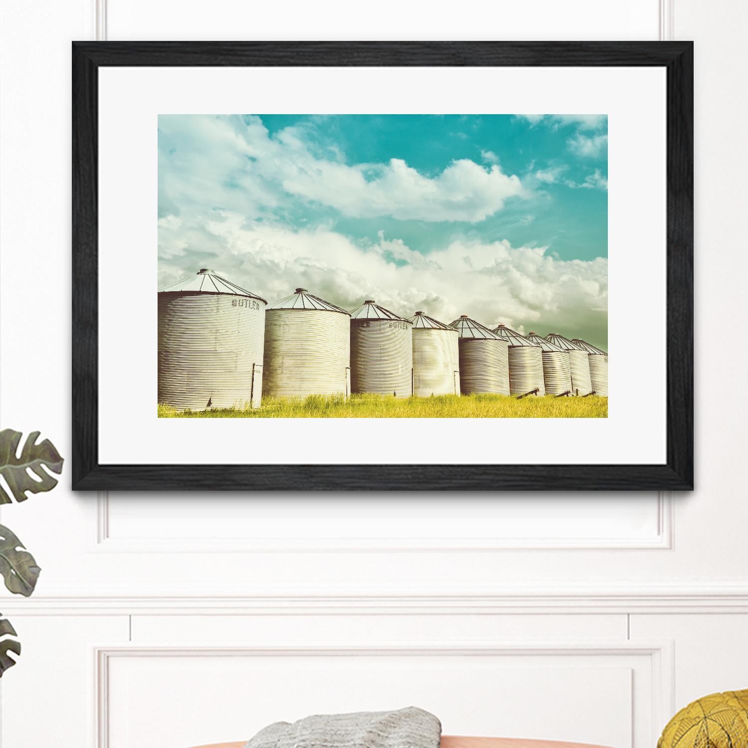 All in a Row by Annie Bailey Art on GIANT ART - white,blue landscapes, photography, farms