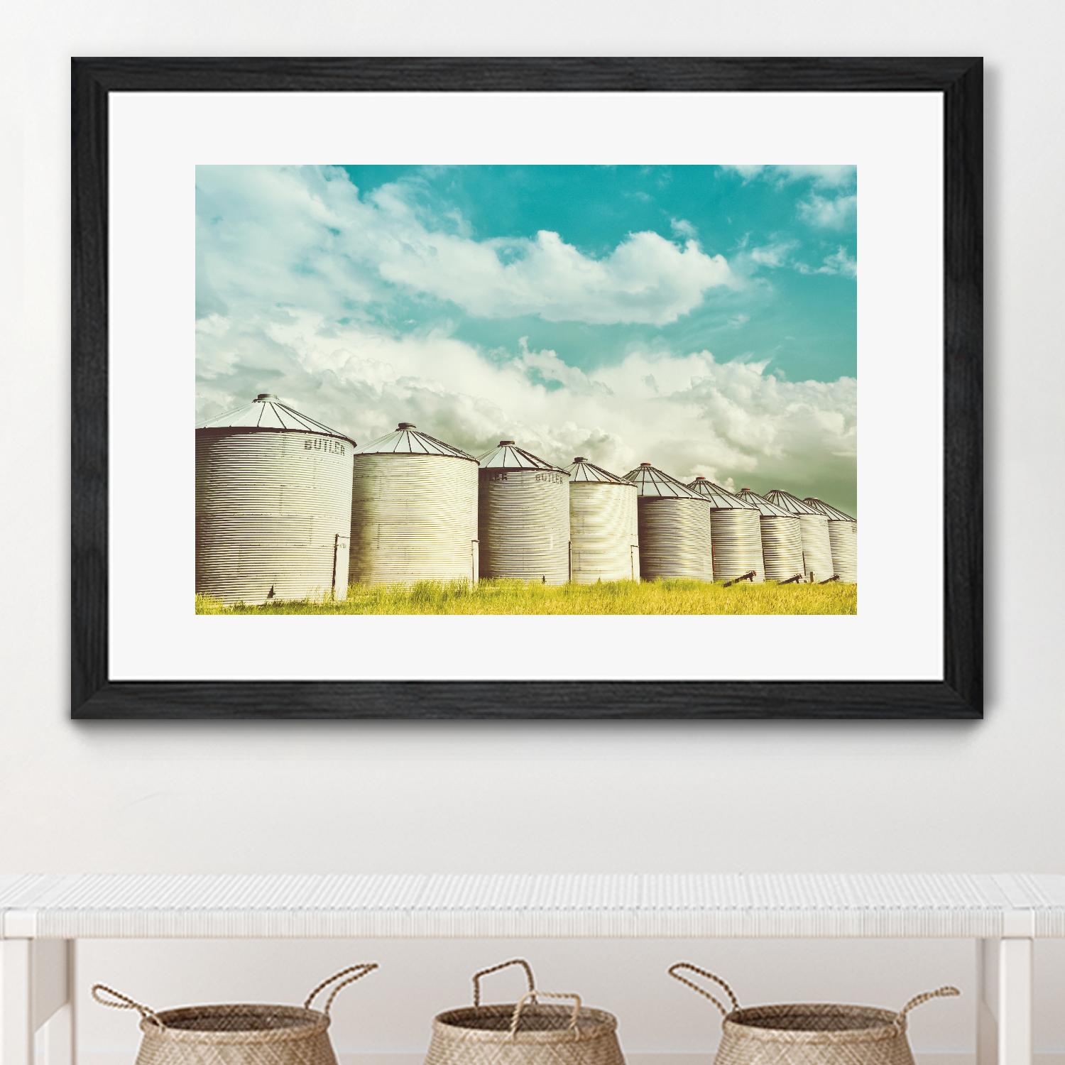 All in a Row by Annie Bailey Art on GIANT ART - white,blue landscapes, photography, farms